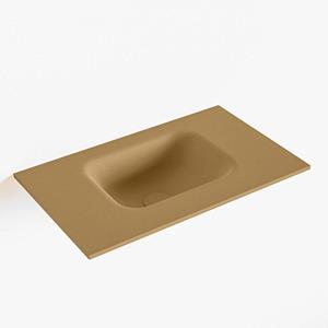 Mondiaz LEX Fontein - 50x30x0.9cm - wasbak midden - zonder kraangaten - voor toiletmeubel - Solid surface - Oro F51104Oro