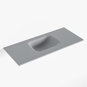 Mondiaz LEX Fontein - 70x30x0.9cm - wasbak midden - zonder kraangaten - voor toiletmeubel - Solid surface - Plata F51110Plata