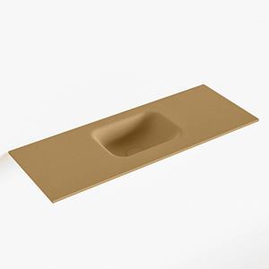 Mondiaz LEX Fontein - 80x30x0.9cm - wasbak midden - zonder kraangaten - voor toiletmeubel - Solid surface - Oro F51113Oro