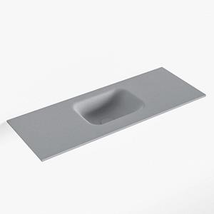 Mondiaz LEX Fontein - 80x30x0.9cm - wasbak midden - zonder kraangaten - voor toiletmeubel - Solid surface - Plata F51113Plata