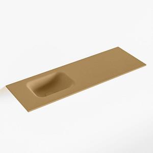 Mondiaz LEX Fontein - 90x30x0.9cm - wasbak Links - zonder kraangaten - voor toiletmeubel - Solid surface - Oro F51117Oro