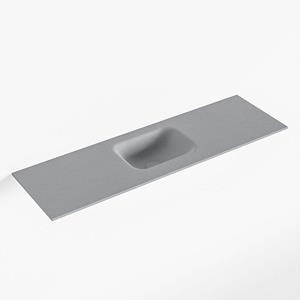 Mondiaz LEX Fontein - 100x30x0.9cm - wasbak midden - zonder kraangaten - voor toiletmeubel - Solid surface - Plata F51119Plata