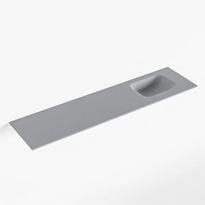 Mondiaz LEX Fontein - 120x30x0.9cm - wasbak Rechts - zonder kraangaten - voor toiletmeubel - Solid surface - Plata F51127Plata