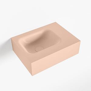 Mondiaz LEX Fontein - 40x30x12cm - wasbak Links - zonder kraangaten - solid surface - Rosee F52102Rosee