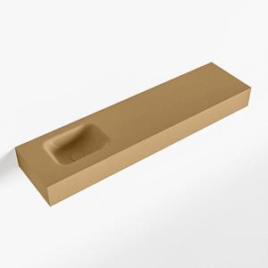 Mondiaz LEX Fontein - 120x30x12cm - wasbak Links - zonder kraangaten - solid surface - Oro F52126Oro