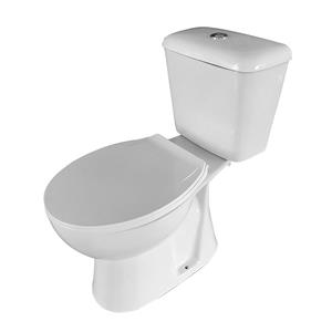 Boss & wessing Toiletpot  Cleaner Staand Zonder Bidet Inclusief Toiletbril S-trap 4 in 1 Wit