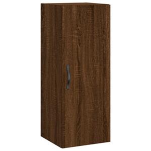 VidaXL Wandkast 34,5x34x90 cm bewerkt hout bruin eikenkleur