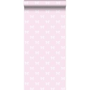 Origin Wallcoverings Behang Strikjes Glanzend Roze - 346844