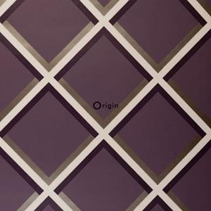 Origin Wallcoverings Behang Geometrische Vormen Paars - 307126