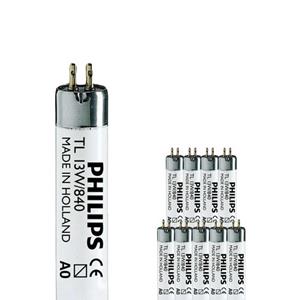 Philips Voordeelpak 10x  Master Super 80 T5 Short 13w - 840 Koel Wit | 52cm