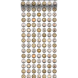 ESTAhome Xxl Behang Typewriter Keys Beige En Grijs - 158505