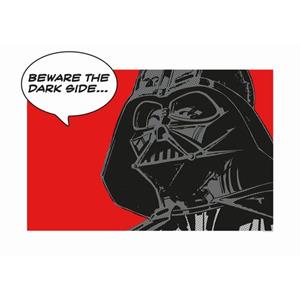 Komar Poster Star Wars Classic Comic Quote Vader Rood En Zwart