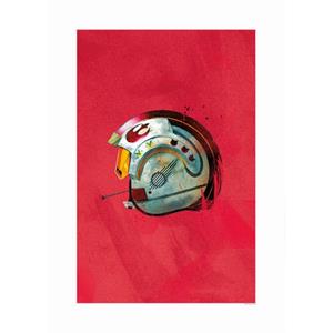 Komar Poster Star Wars Classic Helmets Rebel Pilot Rood - 610208