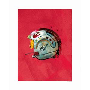 Komar Poster Star Wars Classic Helmets Rebel Pilot Rood - 610207