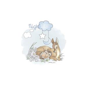Komar Poster Bambi Good Night Blauw En Beige - 610097