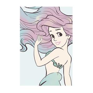 Komar Poster Ariel - De Kleine Zeemeermin Lila Paars En Blauw