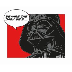 Komar Poster Star Wars Classic Comic Quote Vader Rood En Zwart