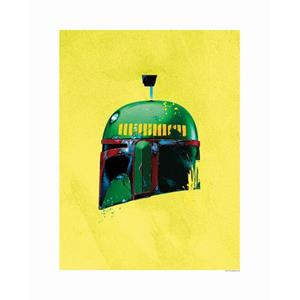 Komar Poster Star Wars Classic Helmets Boba Fett Geel En Groen