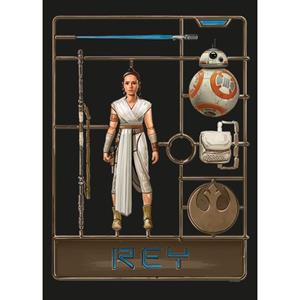 Komar Poster Star Wars Toy Rey Bruin - 610283 - 50 X 70 Cm
