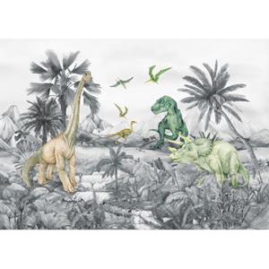 Sanders & Sanders Poster Dinosaurussen Grijs - 601243
