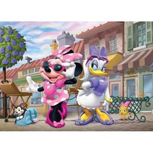 Disney Poster Minnie Mouse & Katrien Duck Roze, Paars En Geel