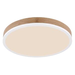 Globo LED-Deckenlampe Doro Ø 45 cm holz dunkel/weiß