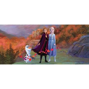Disney Poster Frozen Anna & Elsa Blauw, Paars En Oranje - 600906