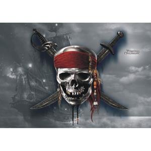Disney Poster Pirates Of The Caribbean Grijs En Rood - 600646
