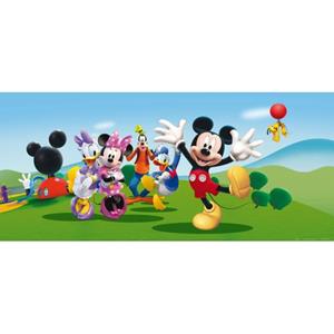 Disney Poster Mickey Mouse Blauw En Groen - 600877 - 202 X 90 Cm