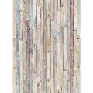 Komar Fotobehang Vintage Wood Multicolor - 611097 - 184 X 254 Cm