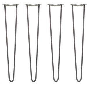 monstershop Skiski Legs 4 x 2 Streben Hairpin-Legs Haarnadelbeine Haar-Nadel-Beine Haarnadel-Beine Tischbeine Stuhlbeine Möbelbeine Möbelfüße