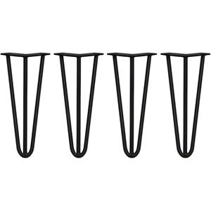 monstershop Skiski Legs 4 x 3 Streben Hairpin-Legs Haarnadelbeine Haar-Nadel-Beine Haarnadel-Beine Tischbeine Stuhlbeine Möbelfuß Möbelfüße Möbelbeine