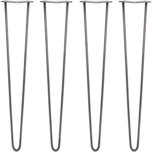 monstershop SKISKI Legs 4 x 2 Streben Hairpin-Legs Haarnadelbeine Haar-Nadel-Beine Haarnadel-Beine Tischbeine Stuhlbeine Möbelbeine Möbelfüße