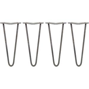 monstershop Skiski Legs 4 x 2 Streben Hairpin-Legs Haarnadelbeine Haar-Nadel-Beine Haarnadel-Beine Tischbeine Stuhlbeine Möbelbeine Möbelfüße Möbelfuß