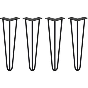 monstershop Skiski Legs 4 x 3 Streben Hairpin-Legs Haarnadelbeine Haar-Nadel-Beine Haarnadel-Beine Tischbeine Stuhlbeine Möbelbeine Möbelfüße