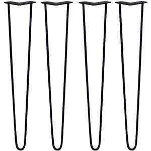 monstershop Skiski Legs 4 x 2 Streben Hairpin Haarnadelbeine Haar-Nadel-Beine Haarnadel-Beine Tischbeine Stuhlbeine Möbelbeine Haarnadel-Tischbeine 71cm h 10mm d