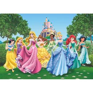 Disney Fotobehang Prinsessen Groen, Geel En Blauw - 600360