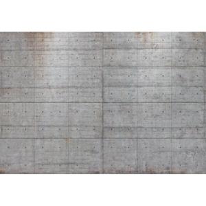 Komar Fotobehang Concrete Blocks Grijs - 611031 - 368 X 254 Cm