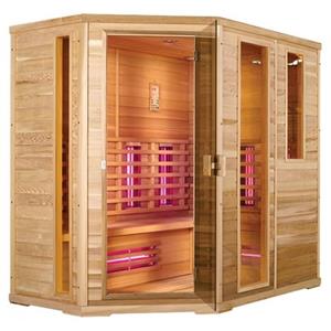Novum Health Company 8 Infrarood Sauna Met Full Spectrum Stralers (links) - Hemlock