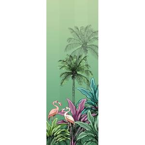 Komar Fotobehang Jungle Flamingo Groen - 610034 - 100 X 280 Cm