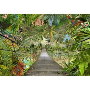 Komar Fotobehang Wild Bridge Groen - 611042 - 368 X 254 Cm