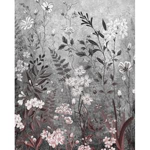 Komar Fotobehang Moonlight Flowers Grijs - 611180 - 200 X 250 Cm