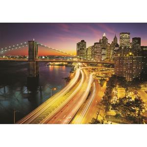 Komar Fotobehang Nyc Lights Geel En Paars - 610985 - 368 X 254 Cm