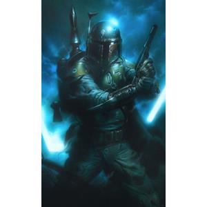 Komar Fotobehang Star Wars Classic Bounty Hunter Blauw - 610038