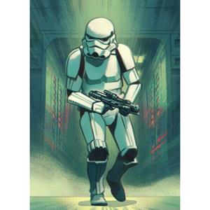 Komar Fotobehang Mandalorian Stormtrooper Print Blauw En Groen