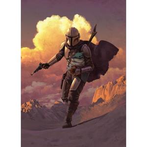 Komar Fotobehang Mandalorian Escape Lila Paars - 610734