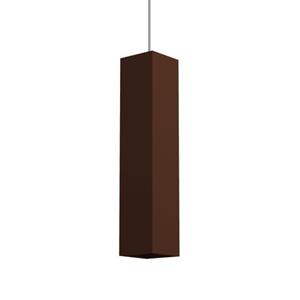 LUMICOM Cube Hanglamp, 1x Gu10, Metaal, Bruin Corten, H30cm