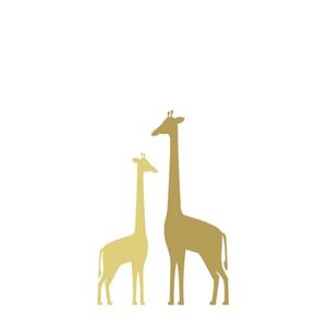 ESTAhome Fotobehang Giraffen Okergeel - 158925 - 1,5 X 2,79 M