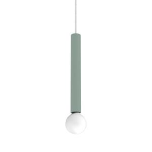 LUMICOM Puro Hanglamp, 1x E27, Metaal, Groen Iceberg, D.4cm H.40cm