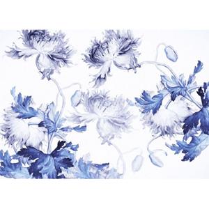 Komar Fotobehang Blue Silhouettes Blauw - 610023 - 350 X 250 Cm